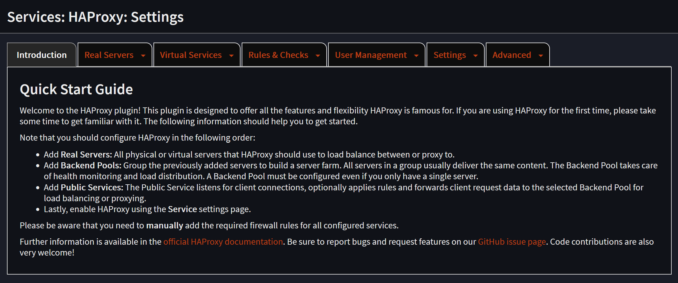Installing the HAProxy plugin in OPNsense